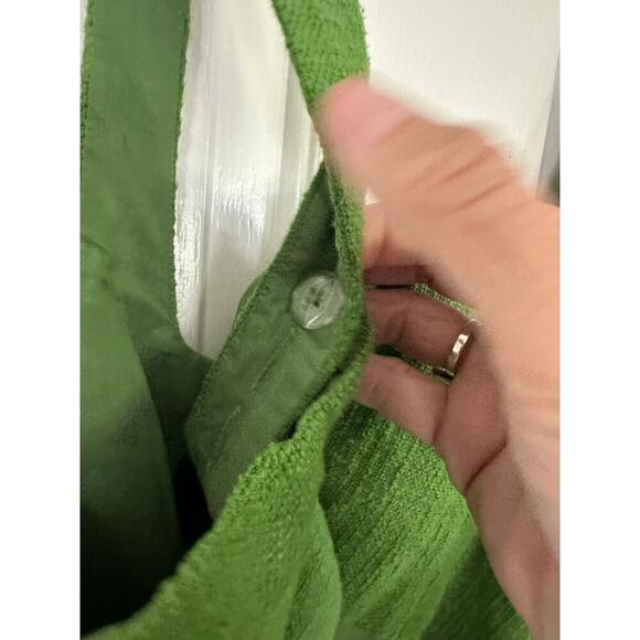 Abercrombie & Fitch Women's Green Cotton Blend Square Neck Tank Top Size Small - Picture 8 of 9